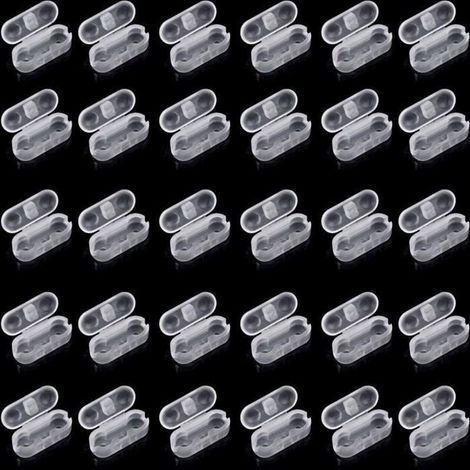 Lot de 30 connecteurs de chaînette en plastique pour stores verticaux - Chaînette de rechange pour stores - Accessoires pour chaînettes (1/4)