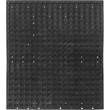 Tapis de box pour chevaux, tapis à gratter pour vaches, tapis anti-démangeaisons pour bovins, grattoir pour vaches-42X33CM-Black (1/4)