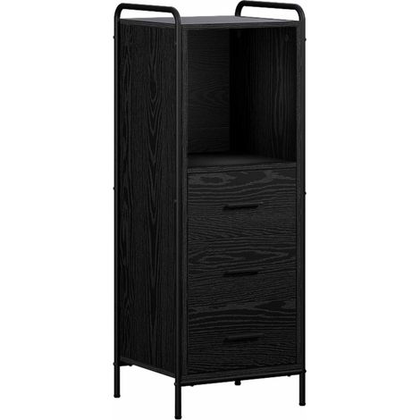 Mobile da Bagno Rovere Nero 40 x 36 x 109,5 cm vidaXL (1/5)