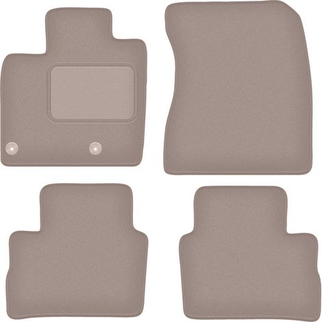 Tapis en velours beige pour : Nissan Qashqai III mHEV SUV (2021-) (1/5)