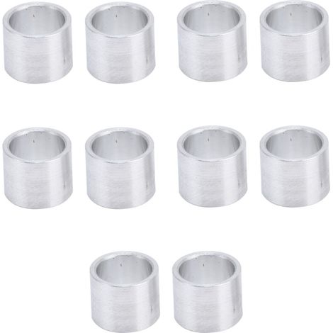 Aluminium-Distanzstück, Metall-Distanzstück, rundes Aluminium-Distanzstück, gewindelose Distanzhülse, glattes, gewindeloses Außendistanzstück 10 mm
