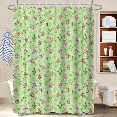 Rideau de douche imperméable en polyester 180x180 moderne polyester pour salle de bain pour délimiter l’espace dans une salle de bain ouverte (1/5)