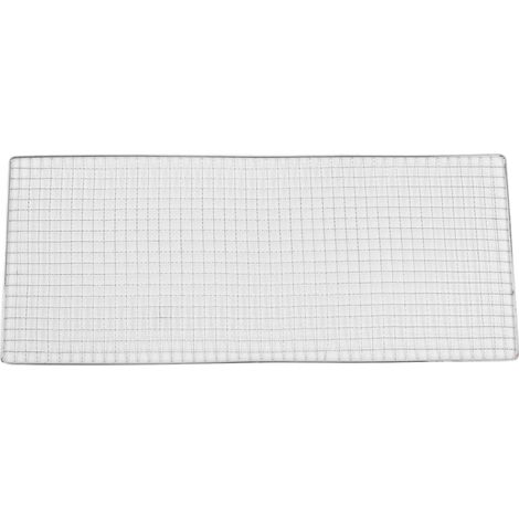 Grille de barbecue extérieur en inox 62x26cm, tapis BBQ pour grillades, set de cuisson résistant (réf. OA9611) (1/5)