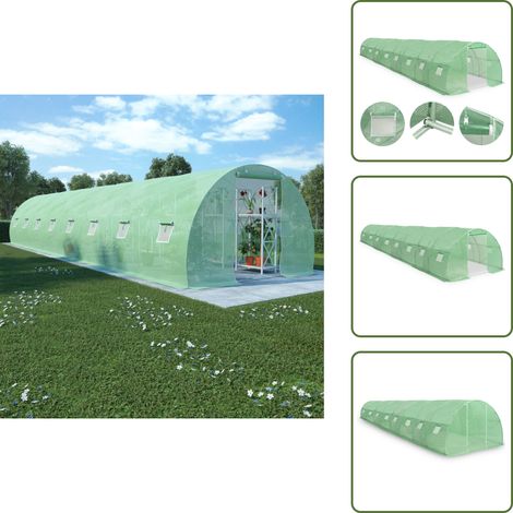 Serre 36 m² 1200x300x200 cm - Serre De Jardin - Abri Jardin - Tunnel De Jardin - Serriculture - Potager Extérieur