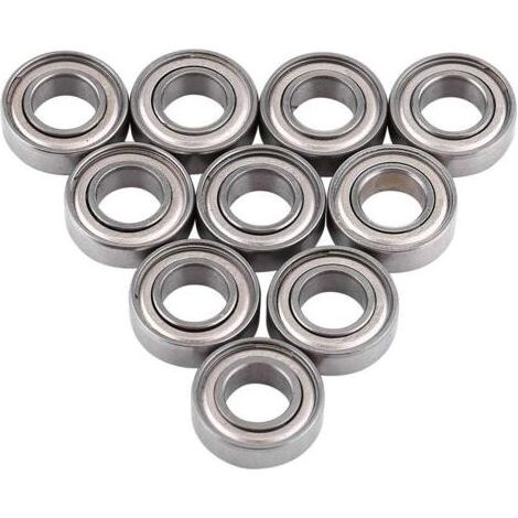 HOXILEELEO - Lotto di 10 cuscinetti a sfera in acciaio a doppia schermatura 8 x 16 x 5 mm – Basso livello di rumorosità – Applicazioni meccaniche di precisione – 688ZZ (1/5)