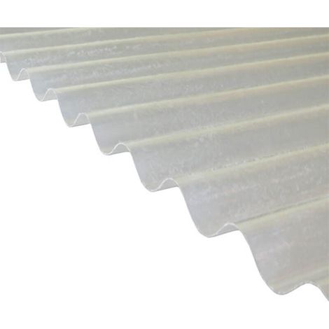 Lastra in poliestere ondulata traslucida per tetto (PO 76/18 - onda piccola) - 90cm x 1.52m
