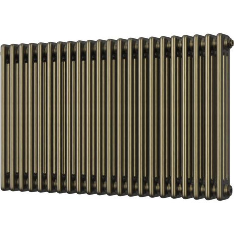 Alpha - Antique Brass Column Radiator H600mm x W999mm 3 Column (1/2)