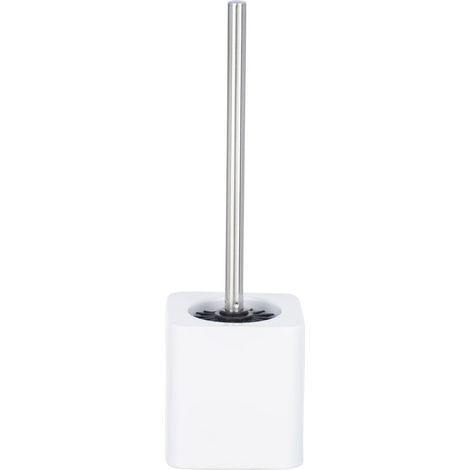 Brosse WC avec tête amovible et récipient en céramique solide, kit de nettoyage WC -