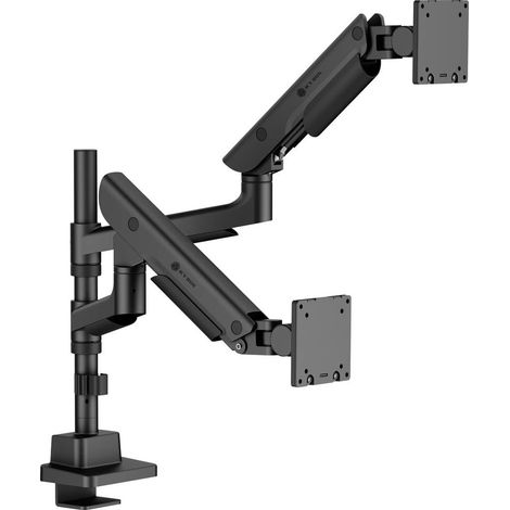 ICY BOX IB-MS702-T Monitorständer für 2 Monitore bis 57 und 27 kg Supporto per monitor 1 Nero (1/2)