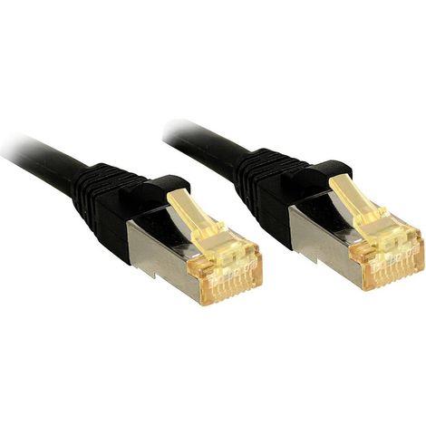 LINDY 47316 RJ45 Câble réseau, câble patch CAT 6a (câble brut CAT 7) S/FTP 30.00 m noir 1 pc(s) (1/4)