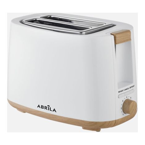 Tostador pan ulla 750w blanco/haya 7niv.tostado,descongelacion, apagado automatico,2ranuras,recogemigas,17x26,5x15cm