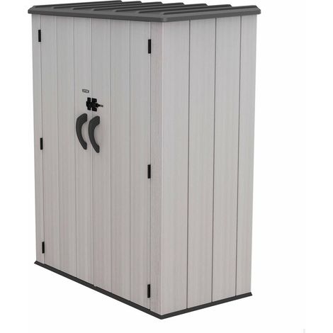 Lifetime Außenlagerungsschrank Vertikal 1.350 L Grau Rough Cut