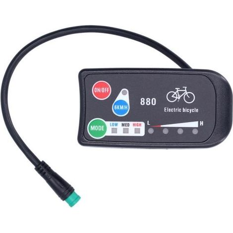 Compteur d\'affichage de vélo électrique Affichage pour KT‑LED880 de Vélo Électrique Indicateur d\'Affichage de Vélo-Ywey (1/4)