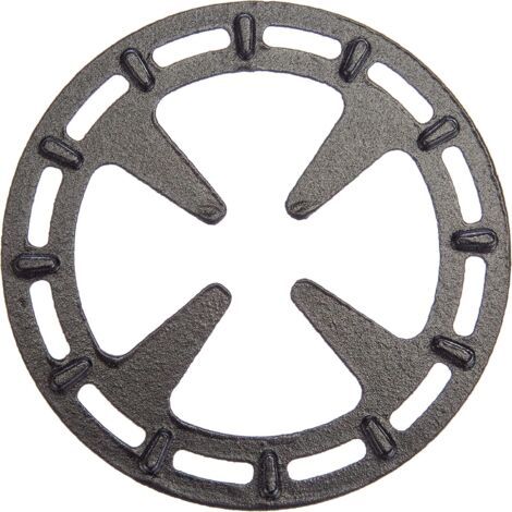 Soporte para cocina de gas CCYKXA con regulador de hierro fundido y acero, negro, 12 Ø (1/4)