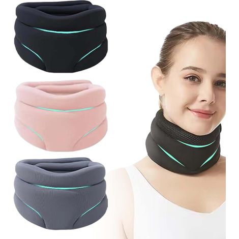 Coussin cervical anti-ronflement, soutien nuque en mousse douce pour dormir, soulage douleurs cervicales, appui tête gris pour femme et homme, oreiller ergonomique dormeur (1/5)