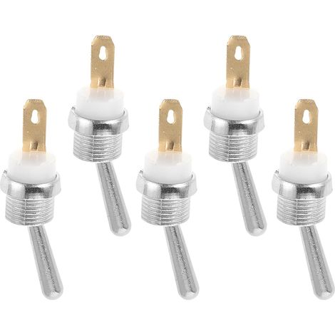 Lot de 5 interrupteurs d'arrêt d'urgence pour tronçonneuse à bascule en fer, accessoires pour tronçonneuses à essence, pièces détachées pour forestières, pour la réparation et (1/5)