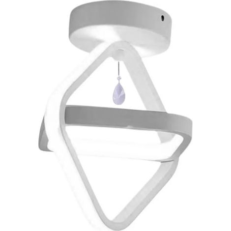 Lampadario led moderno 25 watt forma rombo plafoniera con pendente lampada da soffitto luce naturale 4000k calda 3000k (1/3)