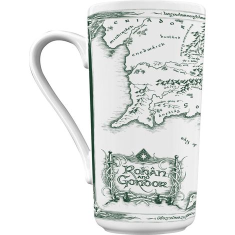 Taza con mapa de El Se or de los Anillos 470 ml de capacidad cer mica