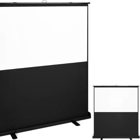 Écran de projection sur pied - Fromm & Starck - Taille : 188,5 x 203 cm - Format : 16:9 - Rétractable (1/5)