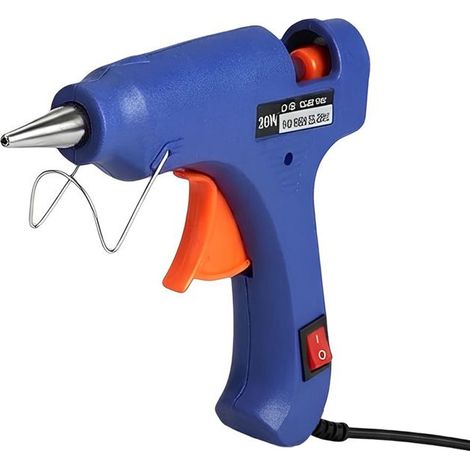 Pistolet à colle - AVIZAR - Mini 20W - Compact - Bleu - Filaire 110-240V (1/4)