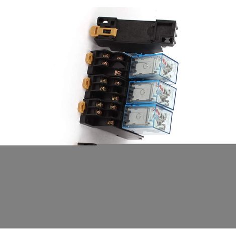 5 PCS AC Baumarkt 220-240 V 8 broches DPDT lumière LED rouge relais puissance installation