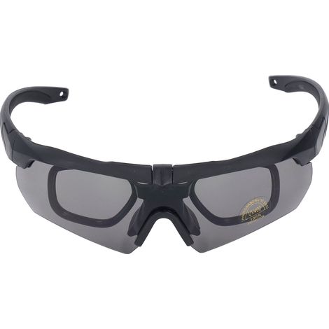Lunettes de protection VTT sport extérieur verres interchangeables jaune transparent (1/5)