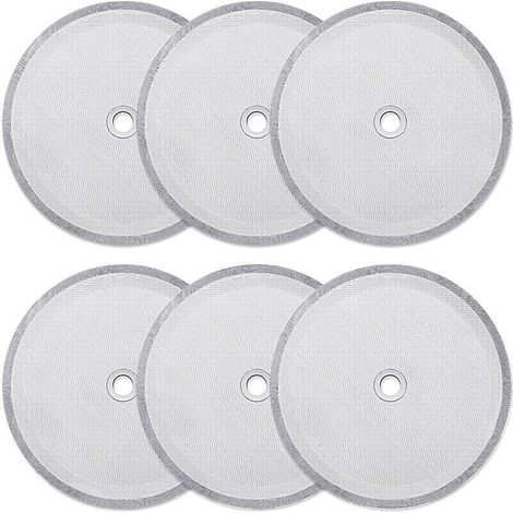 6 Pack French Press Replacement Strainer Filters, Reusable Mesh Filters for 1000ml/34oz/8 Cup Universal Press Coffee Makers (1/4)