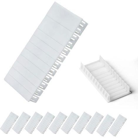 Lot de 12 bandes de recouvrement pour boîte à fusibles - Pour boîte électrique - Compatible avec F-Tronic, Hager, Hensel, etc. (1/5)