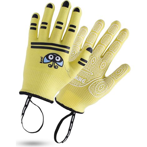 Gant de jardinage enfant jaune, AXEL l'abeille Rostaing - ROSTAING - 5-6 ans (1/5)