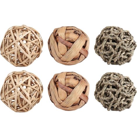 Petit Animal Activity jouet, animaux Play mâcher jouets pour Bunny Rabbits Guinea Pigs Gerbils, lot de 6 (1/5)