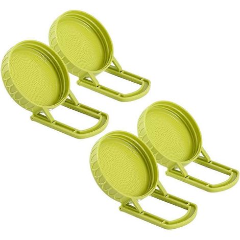 Lot de 4 bocaux Mason à large ouverture avec support et couvercle germoir pour une germination facile des graines (1/5)