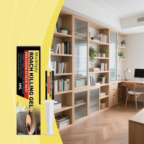 Gel appât anti-cafards, pratique pour une utilisation quotidienne à la maison, y compris dans les toilettes, la cuisine et les chambres - 10 g -- AUTLEAD (1/5)