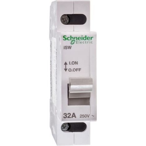Interruttore di sezionamento modulare 32A 1P iSW A9S60132