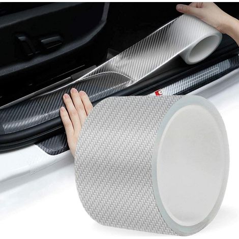 Film de protection seuil de porte voiture carbone universel 7cmx10m anti-rayures (1/5)