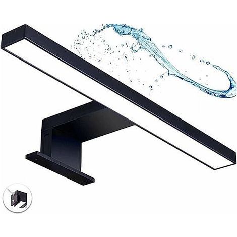 Lampe LED pour miroir de salle de bain avec prise -Triomphe Couleur: noir mat, Blanc chaud, 230 V, 220 lm, IP44, 300 mm (1/5)