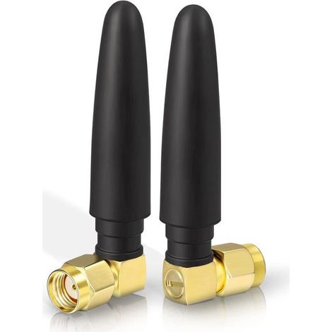 Wifi Antenna 2.4G/5G Right Angle Antenna Rp-Sma Male Connector Lightweight Omnidirectional Applicable To Computer Adapter Usb