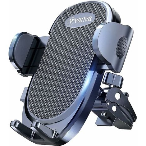 Support Téléphone Voiture Ventilation - Fixation À Vis - Rotation 360° - Compatible Grand Téléphone Et Étui Épais - 1 Pièce (1/5)