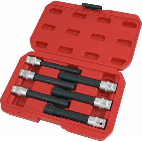 CHIAVI A BUSSOLA TORX FEMMINA LUNGHE CHIAVE E10 E20 IMPATTO 1/2&quot 6 PZ 561xi (1/2)