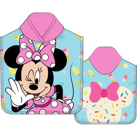 Poncho toalla Minnie Disney microfibra