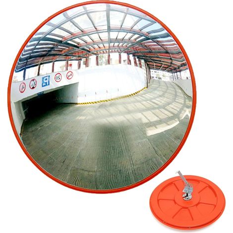 Miroir convexe pour garage et entrée Angle de vision large, sécurité incurvée (1/4)