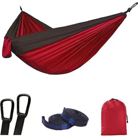 Hamac de camping en toile de parachute simple ou double (1/5)
