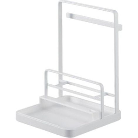Porte-couvercles de cuisine en métal et bois noir – Support multifonction pour casseroles, pots et ustensiles de rangement (1/4)