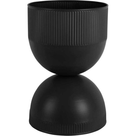 Cache pot en métal réversible Tonar Noir - M (1/3)