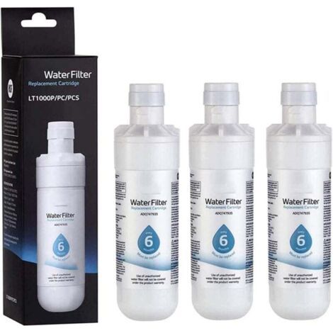 ADQ747935 Kühlschrank-Wasserfilter, Ersatz für LT1000P / PC/PCS, MDJ64844601, 3 Stück
