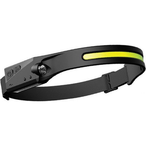 Linterna frontal recargable por USB, ligera y extremadamente brillante, con LED integrado de 1200 mAh, ideal para correr y para condiciones climáticas adversas. Resistente a la lluvia. (1/5)