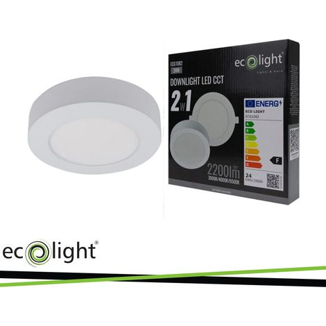 PANNELLO INCASSO 24W ROTONDO CCT 2IN1 (INCASSO E SUPERF.) (1/3)