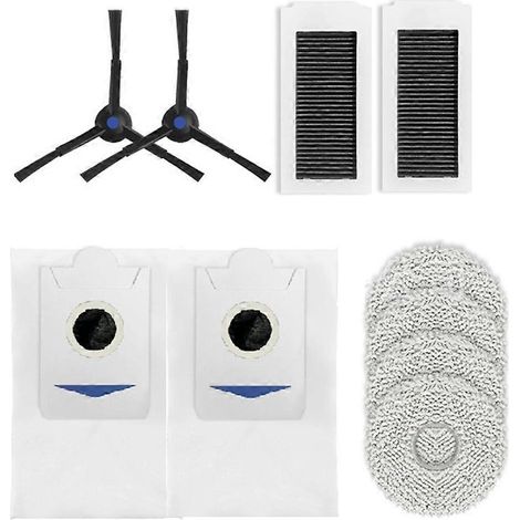 Zubehör für den Ecovacs X5 PRO Saugroboter: Staubbeutel, Wischmopp, Verbrauchsmaterialien, seitliche Rotationsbürste, Filterelemente, Seitenbürste A (1/5)