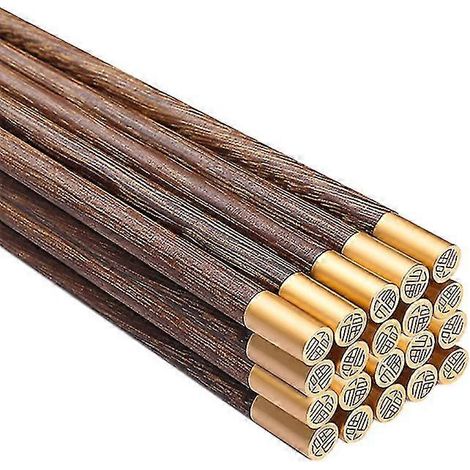 10 Paar Essstäbchen aus Holz ohne Lack und Wachs, Haushaltsgesundheitsgeschirr, Sushi, chinesische Essstäbchen, F (1/5)