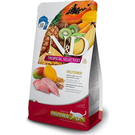 Farmina Cat N&D Tropical Adult Neutered Pollo - Farmina Cat N&D Tropical Adult Neutered Pollo - Sacco Da 1,5 Kg