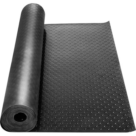 Tapis en caoutchouc à picots 500 x 100 cm - 3 mm - Tapis de protection de sol avec picots - En caoutchouc résistant - Idéal comme sol d'atelier, établi et tapis de sol (1/5)